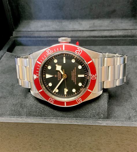 tudor black bay ghiera rossa|tudor black bay.